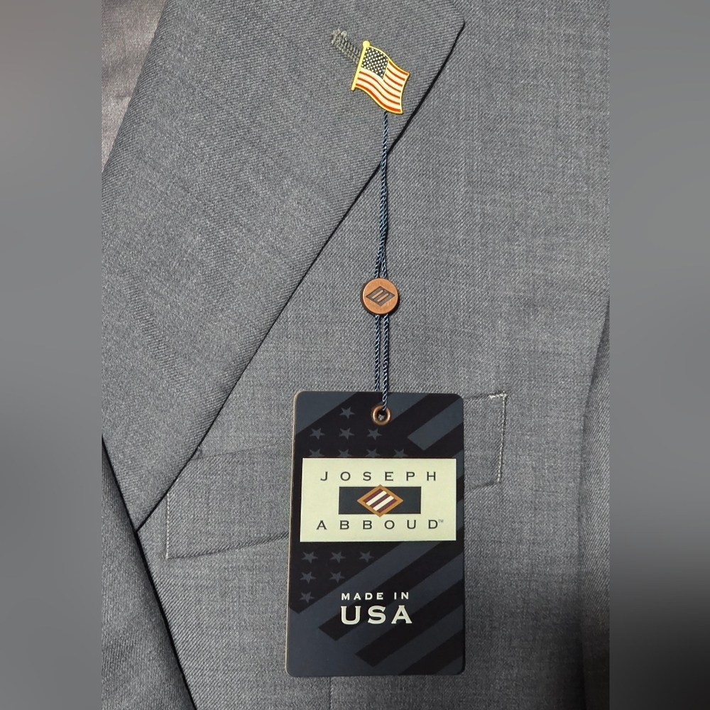 NEW Suit Jacket 46L + Pants 32W Made in USA Tailored Fit FULL SUIT Joseph Abboud - Picture 5 of 5